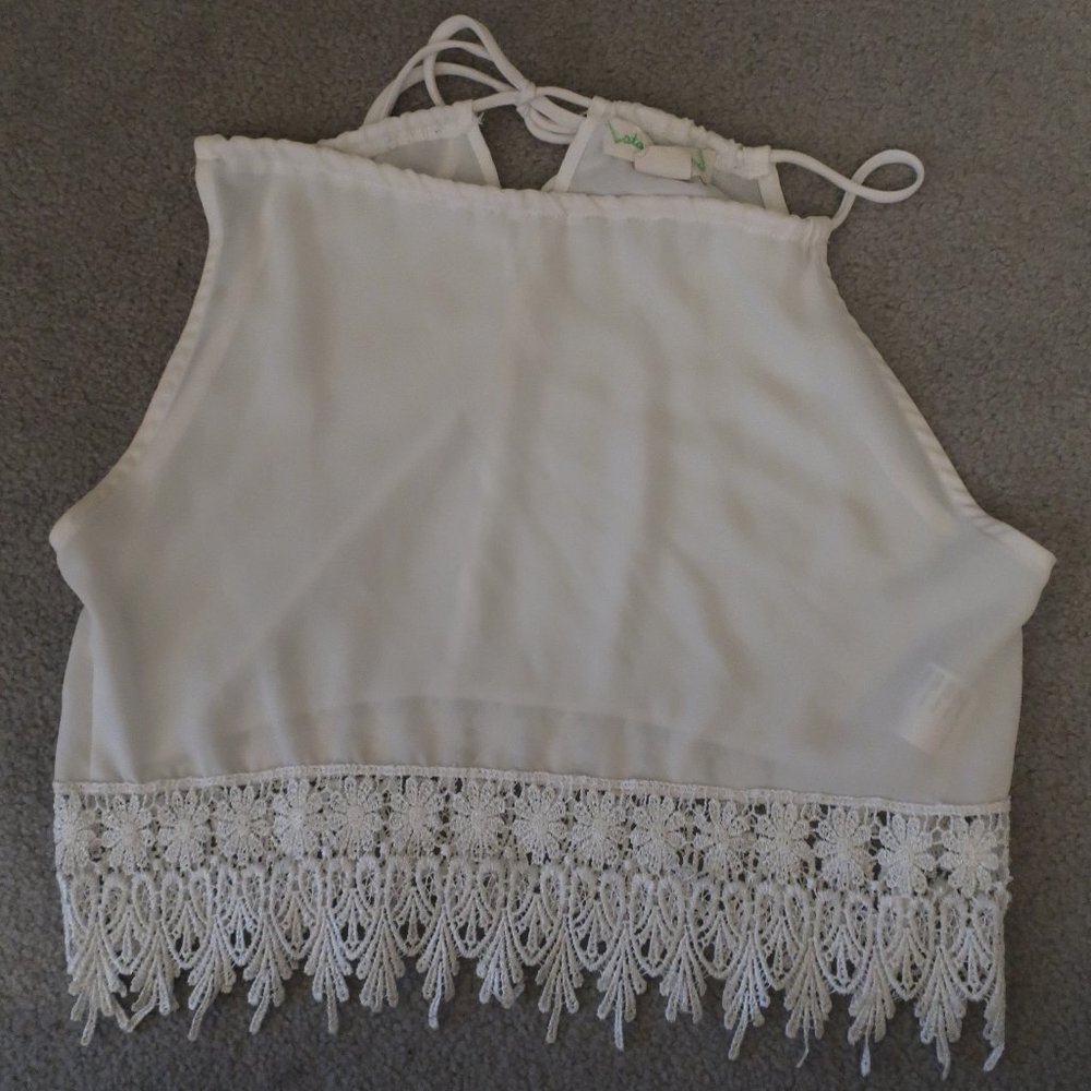 White Crop Top
